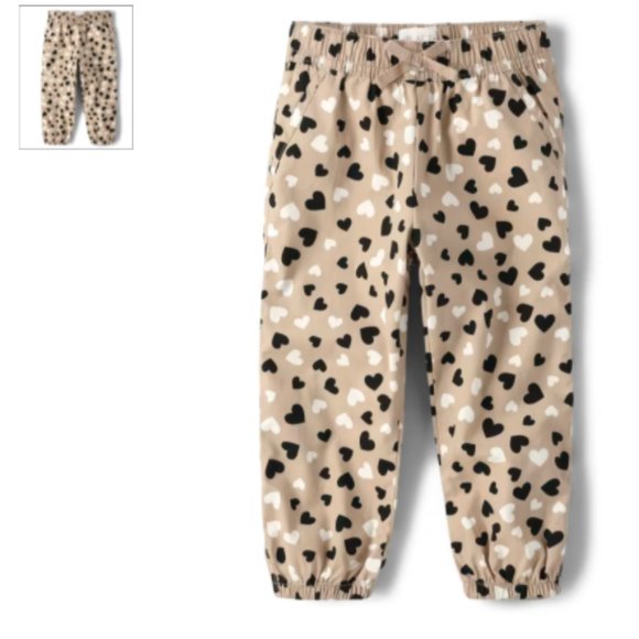 The Children's Place Other - Girls Print Pull On Jogger Pants - Latte
